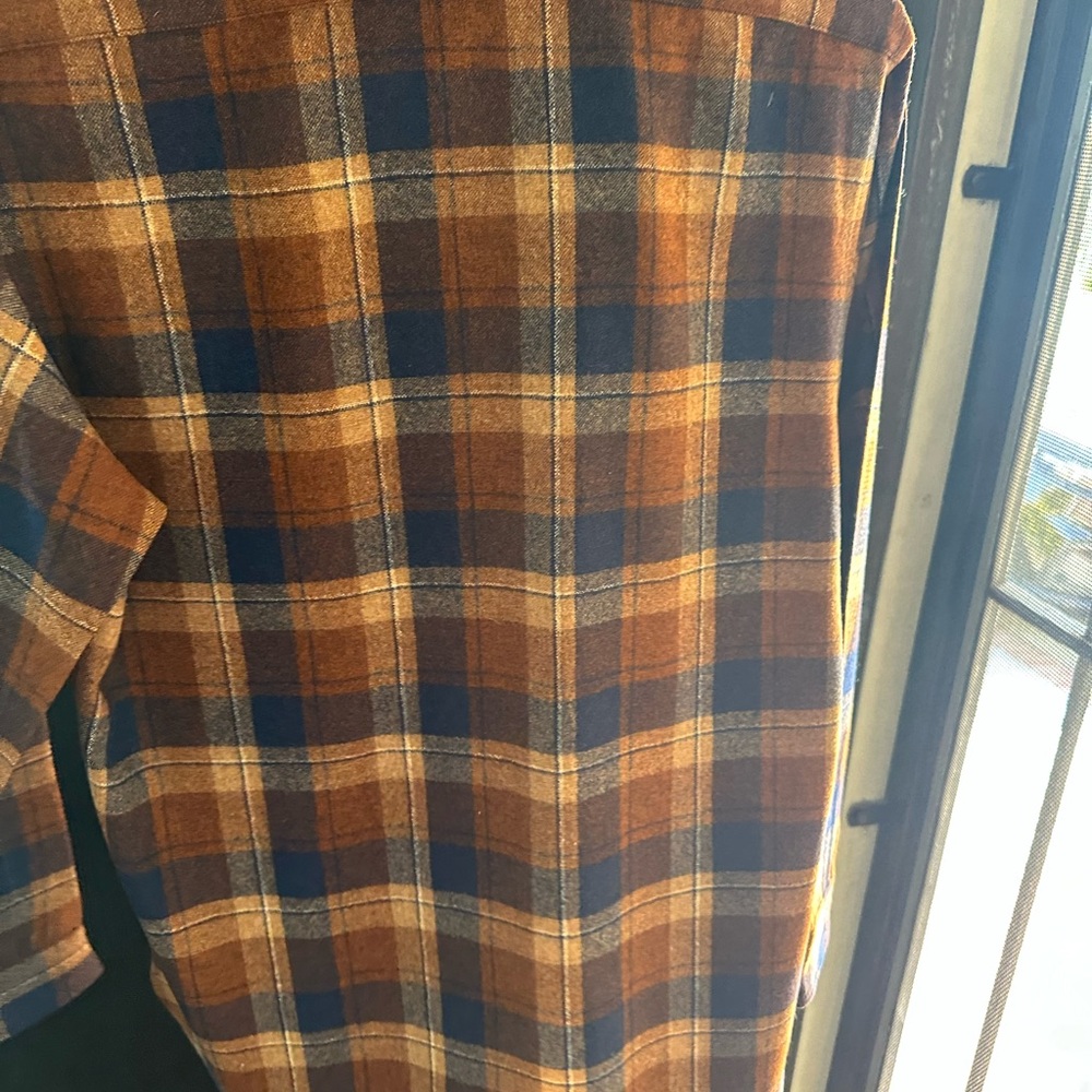 Pendleton Brown Casual Button Down Shirt Virgin W… - image 6